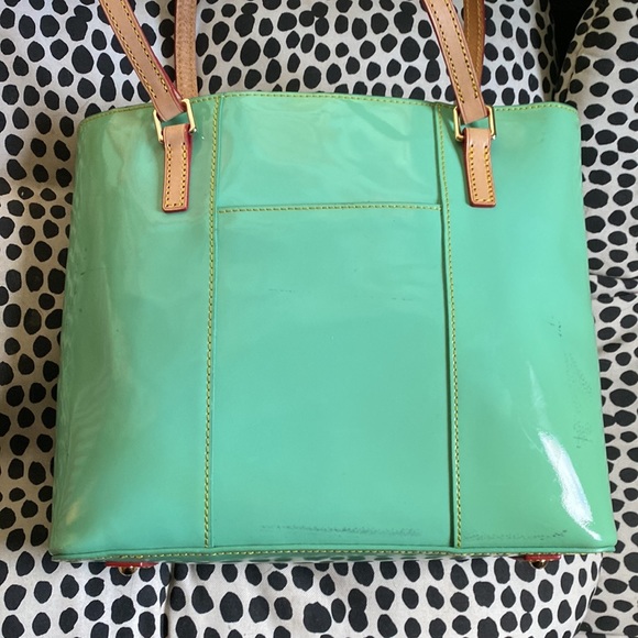 Dooney & Bourke mint green Lexington patent leather bag - Picture 3 of 10